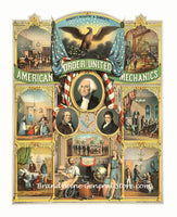 A fine art advertising print for American Order of United Mechanics