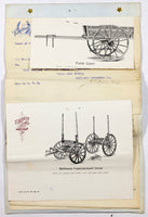 A 1900 historical Baltimore document for a proposal to manufacture 20 Studebaker or Milburn wagons for the City's Electrical Commission with pictures of 2 types of wagons