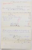 1885 Baltimore Document showing election expenses for  2nd precinct 8th ward