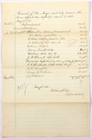 An 1886 Baltimore historical document with criminal court expenses