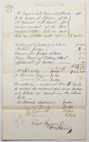 Historical Baltimore Document showing payments to Election Workers in 30th precint, 9th ward in 1885