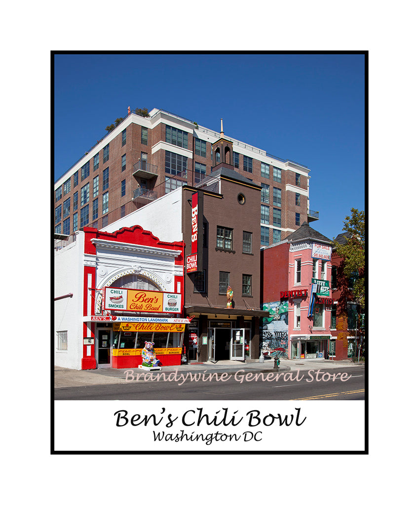 Ben's Chili Restaurant Building in DC premium poster | Brandywine ...