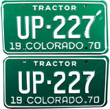 1970 Colorado Tractor License Plates