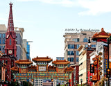A fine art print of the Chinatown Pagoda in Washington DC