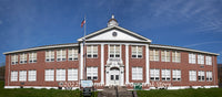 An archival Art Print of Circleville School a Warped Panoramic