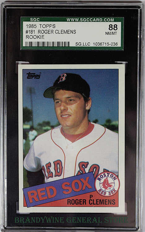 1985 Roger Clemens Topps Rookie Baseball Card