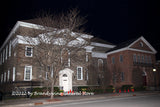 A premium quality art print of Baseball Hall of Fame at Night