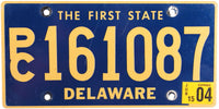 A Vintage 2004 Delaware Station Wagon License Plate grading very good plus for sale by Brandywine General Store