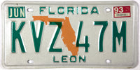 1993 Florida License Plate