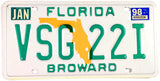 1998 Florida License Plate
