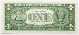 Fr #1901G* series of 1963A Federal Reserve note in the denomination of one dollar Reverse side