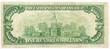 Reverse Side of Fr #2151-G Series of 1928-A Federal Reserve Note