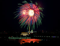 A fine art print of Fireworks in the Nation's Capitol