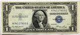 Fr #1614 series of 1935-E silver certificates in the denomination of one dollar in fine condition