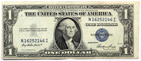 Fr #1614 series of 1935-E silver certificates in the denomination of one dollar in very fine condition