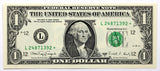 A Fr #1916L* Series 1988A gem uncirculated one dollar FRN Star note from the San Fransisco Federal Reserve Bank for sale by Brandywine General Store