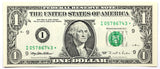 FR #1922I* series of 1995 FRN star note from the Federal Reserve District in Minneapolis MN in the denomination of one dollar in almost uncirculated condition