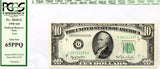 FR #010-G Chicago IL district 10.00 federal reserve note from the 1950 series graded PCGS 65 PPQ