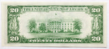 FR #2057-B Series of 1934 C note from the New York City Federal Reserve Bank district in the denomination of twenty dollar Reverse