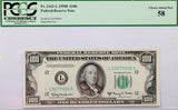 A FR #2162-L Series of 1950D 100 Dollar FRN note from the San Fransisco Federal Reserve Bank graded PCGS 58