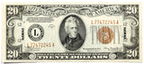 A FR # 2305 nice circulated Hawaii Emergency World War II Twenty Dollar Federal Reserve Note for sale by Brandywine General Store grading extra fine