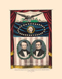An 1852 Campaign poster art print reproduction for Franklin Pierce running as President