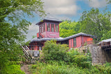 An art print of Harper's Ferry Train Station