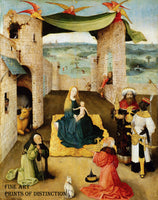 Art print Adoration of the Magi painted by the Netherlandish Artist Hieronymus Bosch around 1475 