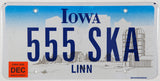 2006 Iowa scenic car license plate with Farm
