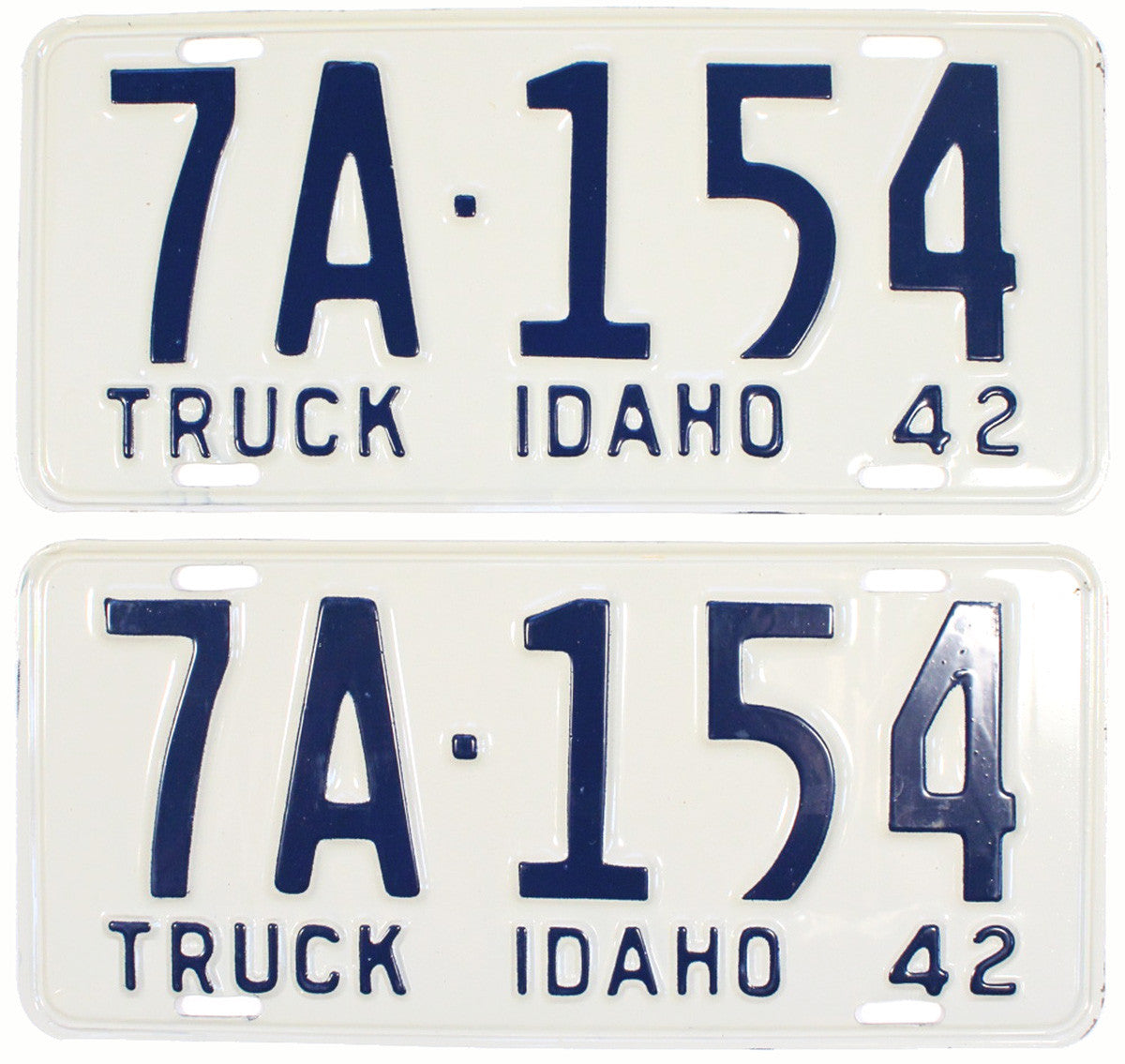 1942 Idaho Private Truck License Plates