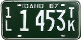 1967 Idaho Truck License Plate