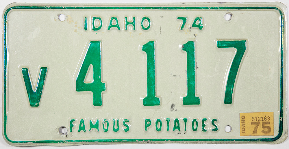 1975 Idaho License Plate