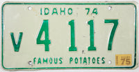 1975 Idaho License Plate