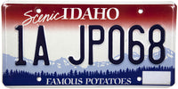 A 1989 Scenic Idaho passenger car license plate for sale by Brandywine General Store in lightly used excellent condition