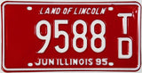 A classic 1995 Illinois Trailer License Plate for sale by Brandywine General Store
