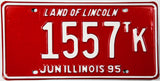 1995 Illinois Truck Tractor License Plate