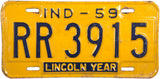 1959 Indiana License Plate