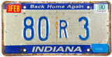 1990 Indiana License Plate
