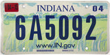 2004 Indiana License Plate