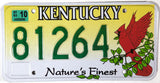 2003 Kentucky Cardinal License Plate