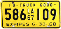 A classic 1967 Louisiana Farm License Plate grading unused excellent plus for sale by Brandywine General Store