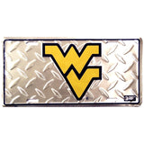 WVU Diamond Plate License Plate