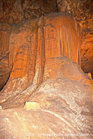 Large Waterfall formation in Luray Caverns