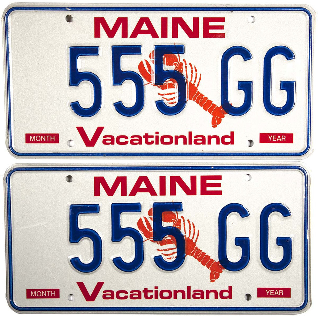 1991 Maine Lobster License Plates Brandywine General Store