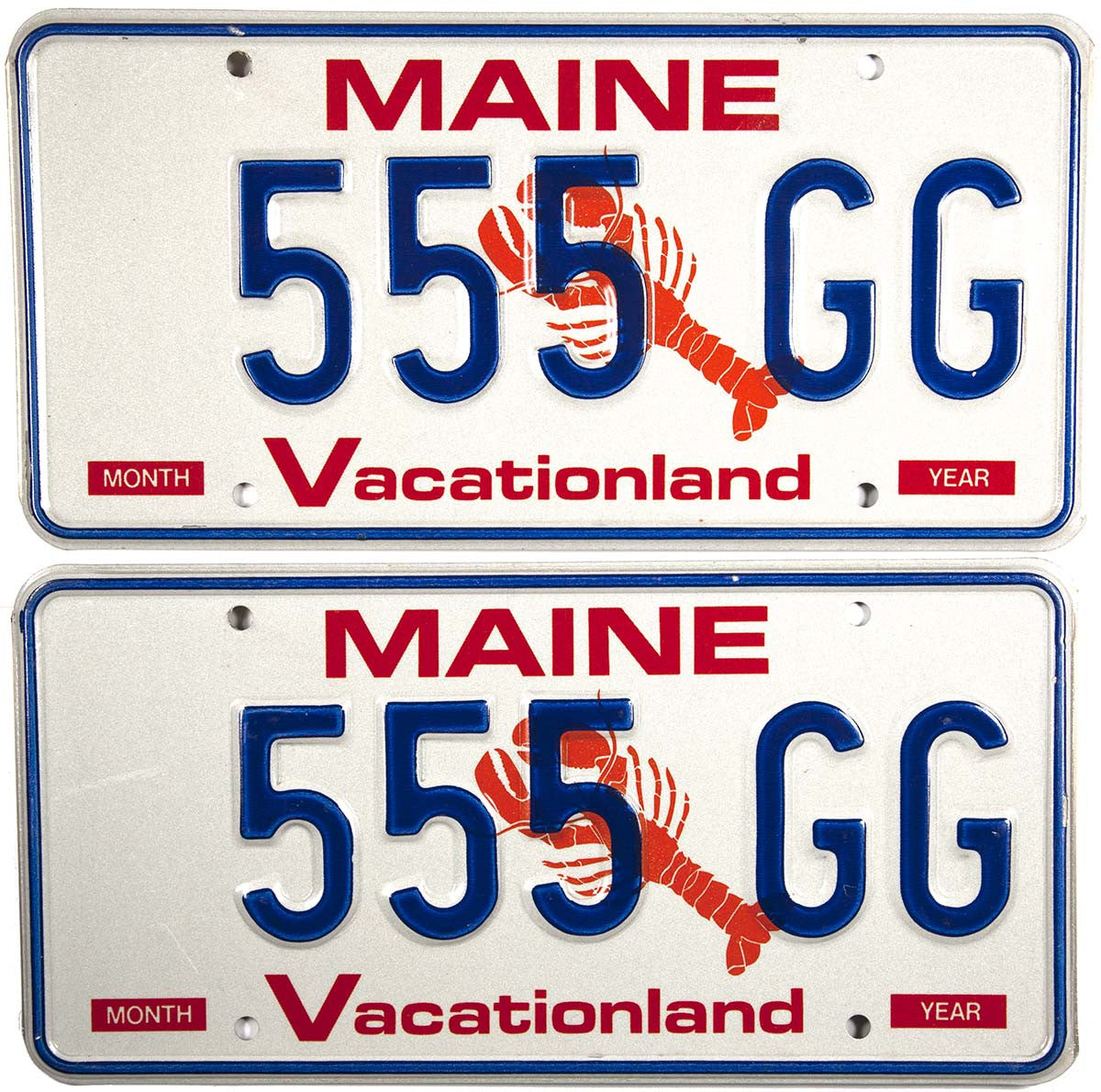 1991 Maine Lobster License Plates