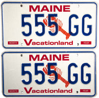 1991 Maine Lobster License Plates