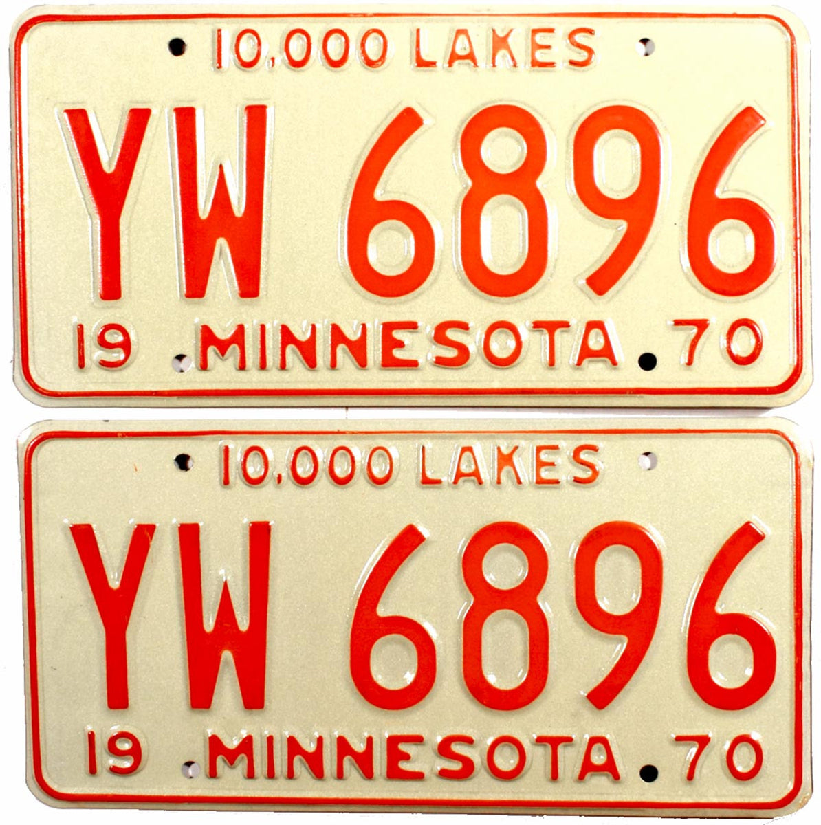 1970 Minnesota Truck License Plates