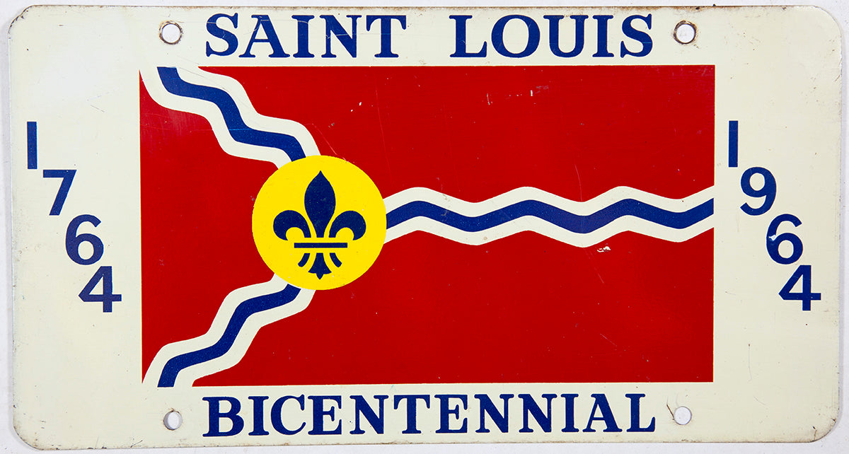 1964 St Louis MO Bicentennial Booster License Plate
