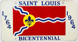 1964 St Louis MO Bicentennial Booster License Plate