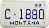 1992 Montana combine License Plate in NOS excellent plus condition